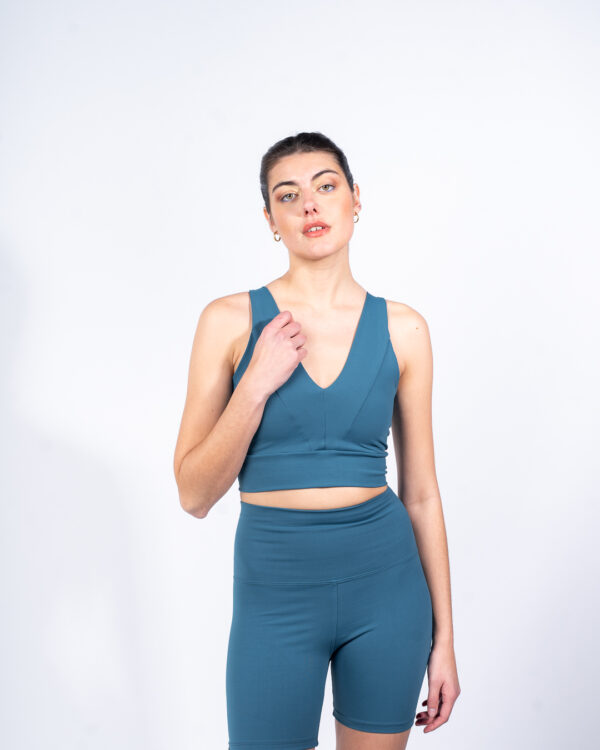 Crop Top Soft Premium - Petroleo