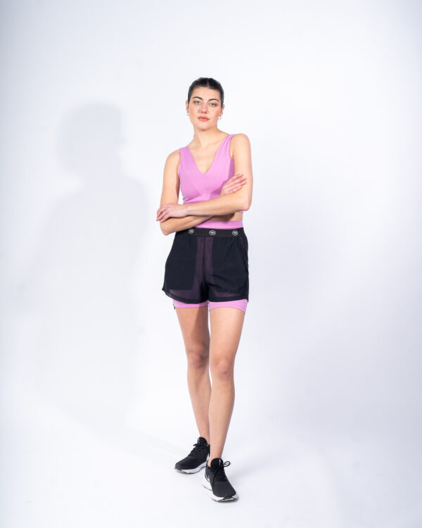 Short deportivo con transparencias - Mesh