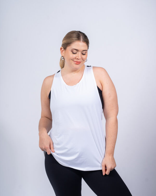 Musculosa deportiva Lara - Blanco - Imagen 2