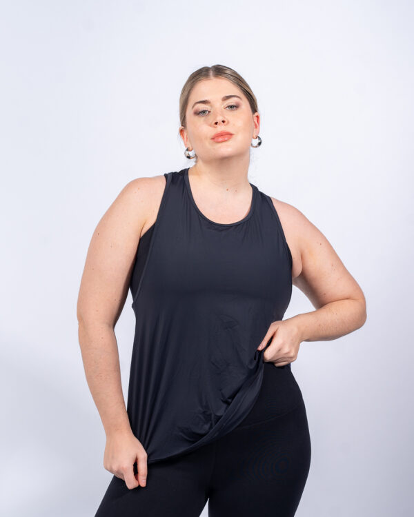 Musculosa deportiva Lara - Negro - Imagen 2